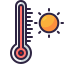 Symbol f&uuml;r Hitzeprobleme